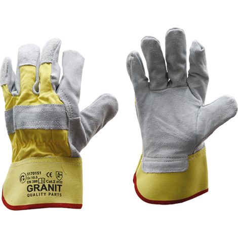 Guanti in pelle bovina taglia 10.5