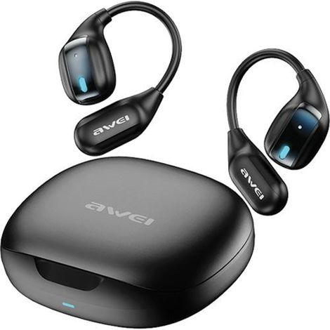Cuffie AWEI Bluetooth 5.4 TZ12 + docking station nero/nero