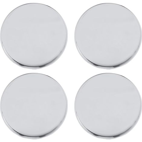 4 pièces capuchons de centre de roue excellente étanchéité exquis ABS Snap sur couvercle de capuchon de moyeu 69mm diamètre extérieur pour voiture d'origine galvanisé (1/5)