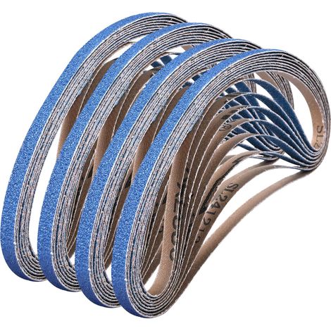 30PCS Bande Abrasive 9 x 533 mm 40 Grain (1/5)