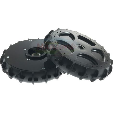 Paire de roues arrière pleines ORIGINAL avec pneu pour robot AMBROGIO L30 DLX