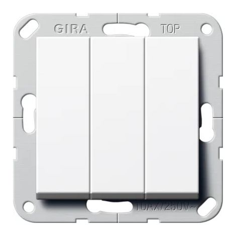 Gira Interruptor basculante 3f Conmutación System 55 Blanco puro [283203], 2832 03