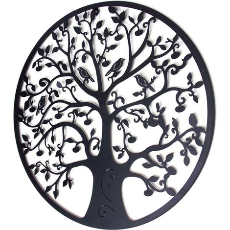 Décoration artistique Arbre de Vie – Modèle A – Dimensions 28 × 28 cm – Poids 140 g (1/5)