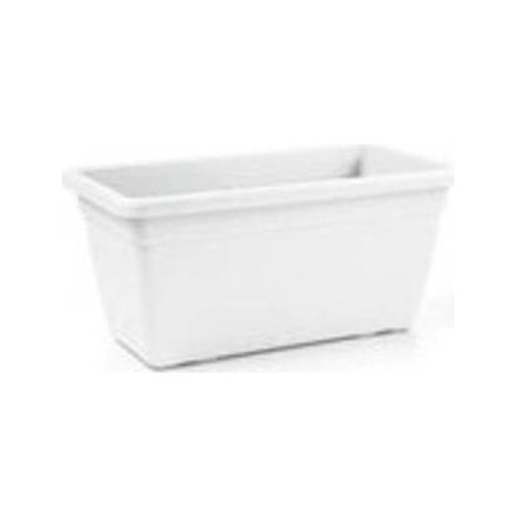 FIORIERA ANTHEA RETTANGOLARE BIANCO  80CM