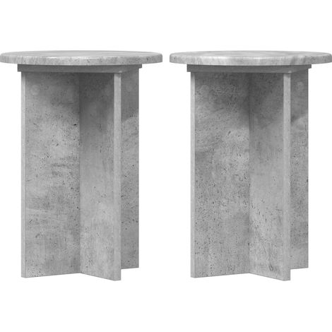 Maison Exclusive - Supporto per piante 2 pcs Grigio Cemento Ø29,5 x 40 cm