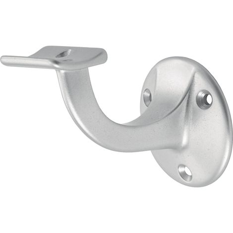 Supporto per corrimano 3500 alluminio argento anodizzato D. piastra a parete 56mm