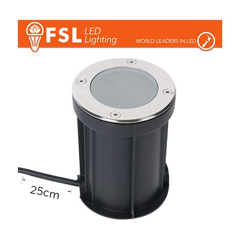 Faretto esterno carrabile calpestabile GU10 IP67 +25 cm cavo - GU10 NON INCLUSA