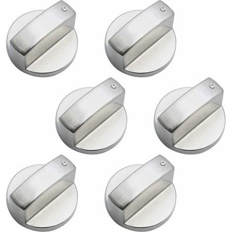 Manopole di controllo universali in metallo per fornelli a gas, 6 mm, manopole di controllo universali per fornelli a gas, forni, piani cottura (1/4)