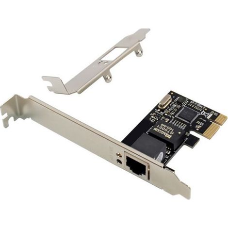 Carte RéSeau Gigabit Serveur PCIE X1 RJ45 RTL8111C Carte Adaptateur Ethernet 1000M à Port Unique Carte RéSeau pour Ordinateur de (1/4)