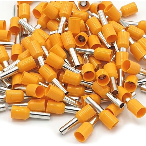 100 capicorda singoli arancioni isolati da 4 mm² (1/2)