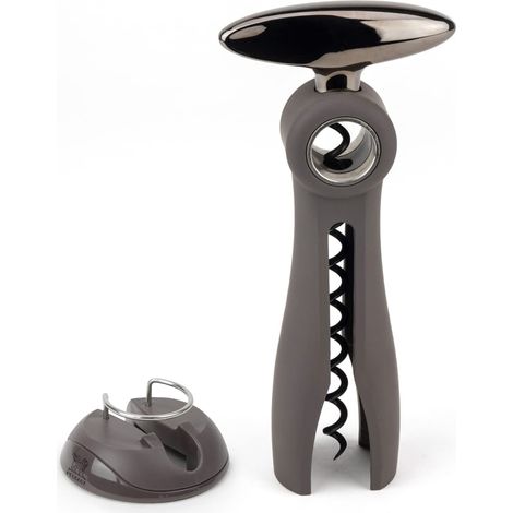 PEUGEOT Salma Basalto Cavatappi con Taglia Capsule, Multiply, Grigio, 20.1x15.1x10.1 cm (1/4)