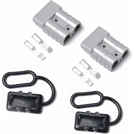 VURAHOME - Prise de connecteur de Puissance de Style de 2Pcs 50A 600V Anderson pour la remorque de treuil de rétablissement (1/5)