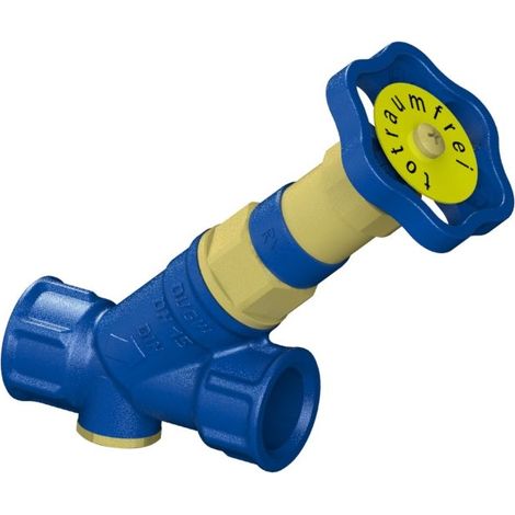 Schlösser KFR-Ventil Blue-tec mit Muffenanschluss, ohne Entleerung, mit nichtsteigender Spindel, DN 15, 1/2" IG, DVGW-geprüft