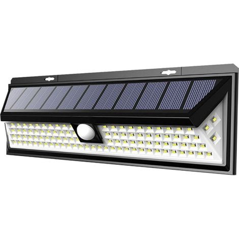 90-LED-Solar-Außenleuchte [800 lm, 1800 mAh, leistungsstarke Beleuchtung] Kabelloser Solar-Strahler mit Bewegungsmelder, wasserdicht, Sicherheits-Gartenleuchte (1/5)