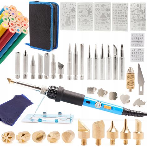 Saldatore Yihua 947-III con set per legna 70 in 1