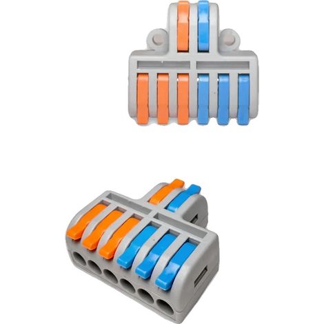 Conector de cable, bloque de terminales de crimpado enchufable, compatibilidad versátil, DF-62, 5 piezas (1/2)