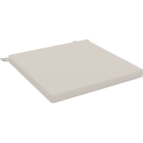 Coussin de siège 1 pièce SOEST 100 % polyester Blanc vidaXL