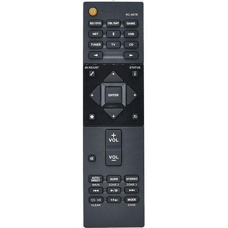 RC-957R Leichte, schwarze Fernbedienung für VSX-LX102 Stereoanlage (1/4)