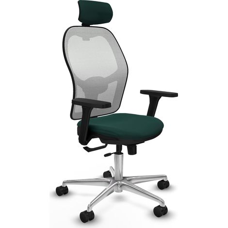 Sedia da ufficio piqueras y crespo Jorquera verde scuro schiuma (1/2)