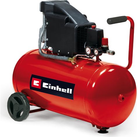 Einhell Kompressor TC-AC 190/50/8 (1500 W., max. 8 bar, 50 l-Tank, 165 l/min Ansaugleistung, Motordrehzahl 2850 min-1, Druckminderer, Manometer, Ölschmierung) (1/5)