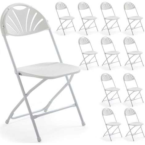 12 chaises pliantes de réception ajourées (1/9)