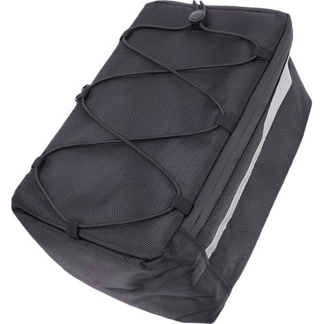 Borsa posteriore di supporto per bicicletta, 30x18x14 cm, in tessuto Oxford 1680D impermeabile con striscia riflettente. (1/5)