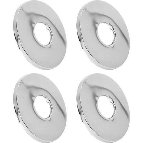 Rosace Mitigeur Douche Acier Inoxydable (3/4) Ø 27 mm x Ø 80 mm x hauteur 5 mm 4pcs, Rosace Robinet, Garniture Pour Robinet De Douche Muraux (4, 80x5mm Argent) (1/5)