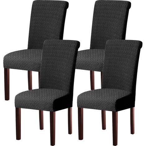 Stuhlhussen 4er Set, Stretch Stuhlbezug abnehmbar & waschbar für Schwingstuhl (1/5)