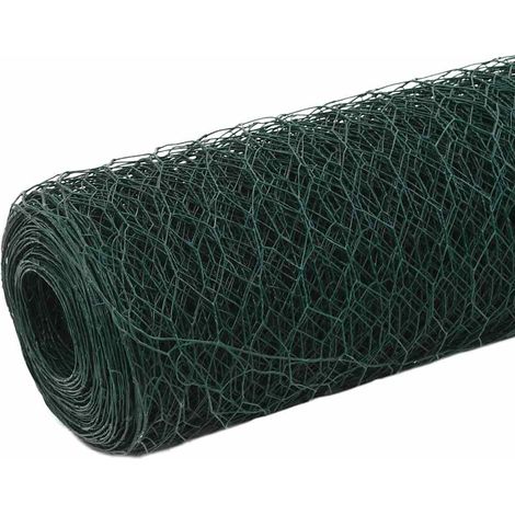 Maison Exclusive - Drahtzaun Stahl mit PVC-Beschichtung 25x1,5 m