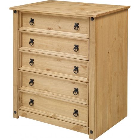 Corona Small 5 Drawer Chest (1/4)