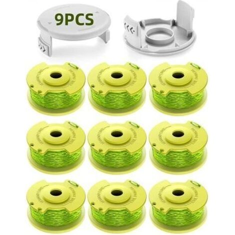 Bobines de fil de rechange AC80RL3 pour débroussailleuse Ryobi One Plus+ 18 V 24 V 40 V RY40204 RY40220 ZRP2080(9 Bobine,2 Couvercle) (1/5)