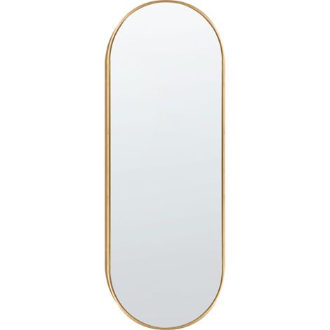 Wandspiegel AZEVILLE 46 cm 122 cm Metall Gold (1/5)