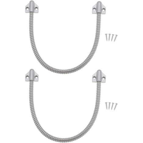 Set aus 2 flexiblen 408-mm-Türrohren aus Edelstahl für Zutrittskontrollsysteme, Videokabel
