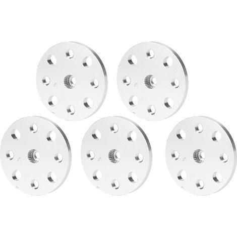 5 Bras de Servo en Alliage d'Aluminium 24 Dents, avec 4 Trous Filetés M4 pour Servomoteurs RC