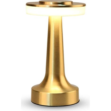 Tischlampe, Nachttischlampe, Touch-Dimm-Tischlampe für Schlafzimmer, Kabellos 3000 mAh, 3-Farben-LED stufenlos dimmbar, für Schlafzimmerdekoration, (1/4)
