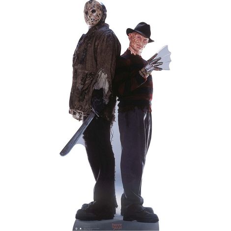 Figurine en carton Freddy Kreuger et Jason Voorhees film d'horreur - Haut 195 cm (1/5)