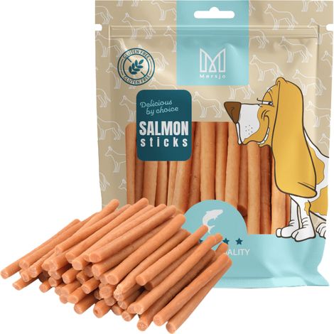 Hundeleckerli – Mersjö Lachswürstchen 500 g