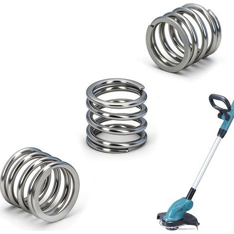 Lot de 3 ressorts de pression pour débroussailleuse Makita DUR181 - Ressorts de rechange pour tondeuse à gazon - Convient pour DUR181, DUR140, DUR141, DUR181Z, DUR180Z DUR141Z, ressorts de rechange (1/5)