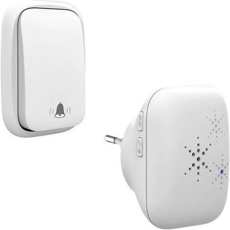Sonnette sans Fil et sans Pile Extérieur étanche IP 65 Neige Pluie Humidité,blanc (1/5)