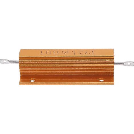 Résistance de puissance plaquée aluminium doré, 100 W, 1 ohm (1R) JN (1/5)