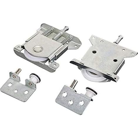 Roulette Placard Coulissant - Roulement Réglable Hauteur - Charge Maximale 35 kg - Pour Porte Armoire Coulissante - Lot de 2 (1/5)