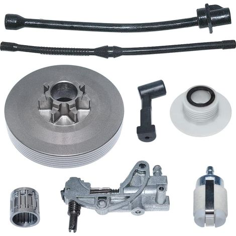 Kit 325 tambour d'embrayage 7-T pompe à huile, pour pièce de tronçonneuse chinoise 4500 5200 5800 45Cc 52Cc 58Cc, / (1/5)