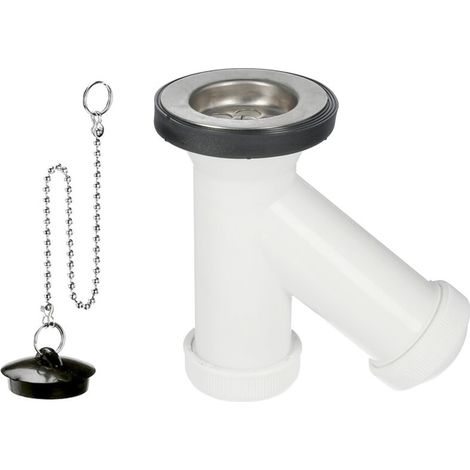 Siphon - 1 Pièce - Ø 40 mm - Pour Lavabo - Avec Vanne Et Bouchon (1/3)