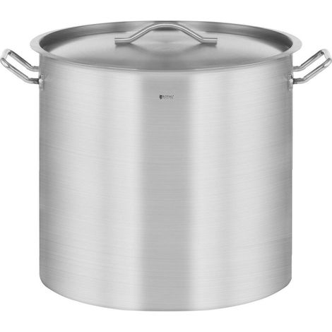 Casserole induction fond rapporté sandwich triple 71 litres épaisseur du fond 6 mm acier inoxydable