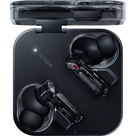 Nothing Ear (3) Bluetooth-Kopfhörer mit aktiver Geräuschunterdrückung Schwarz (1/2)