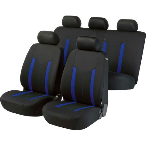 Walser – Housse de siège auto bleue ZIPP-IT Basic Hastings – Système de fermeture éclair – Protection contre saleté et usure quotidienne
