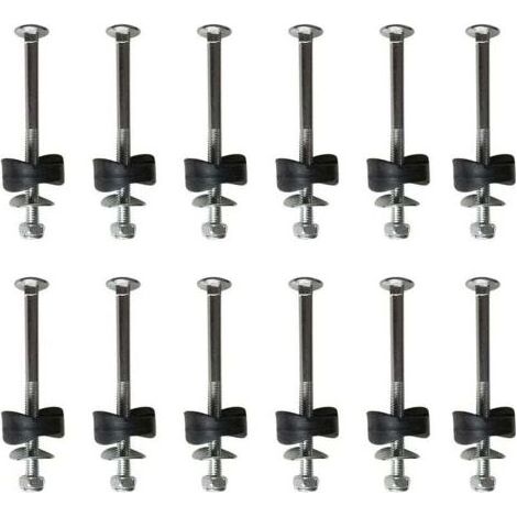 Lot de 12 entretoises de trampoline avec vis pour fixer le trampoline - Accessoires de rechange pour trampoline-- (1/5)