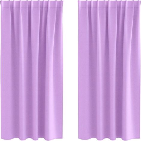 Maison Exclusive - Tende Blackout con Anelli 2 pcs Viola 175 x 140 cm Poliestere