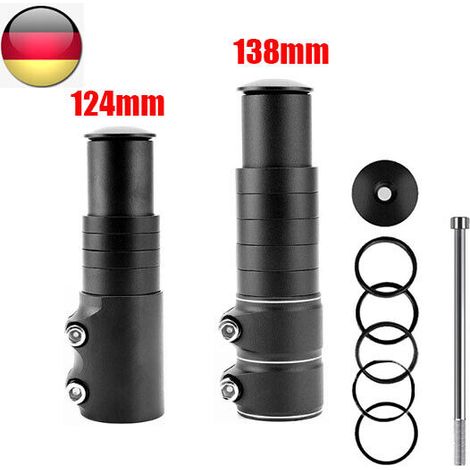 Rehausseur de tube de direction de fourche avant 13,5 cm - noir