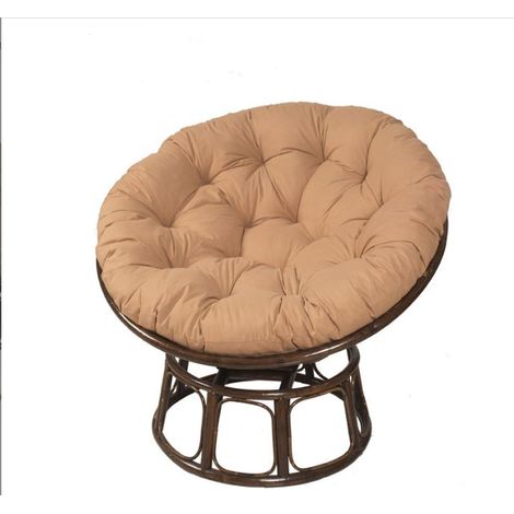 Coussins pour chaises de jardin rond coussin chaise swing chaise hamac rond coussin rond siège d'oiseau de chaise de nid chaise coussin panier pendante tapis rond for la maison 60x60CM (Kaki ) (1/5)